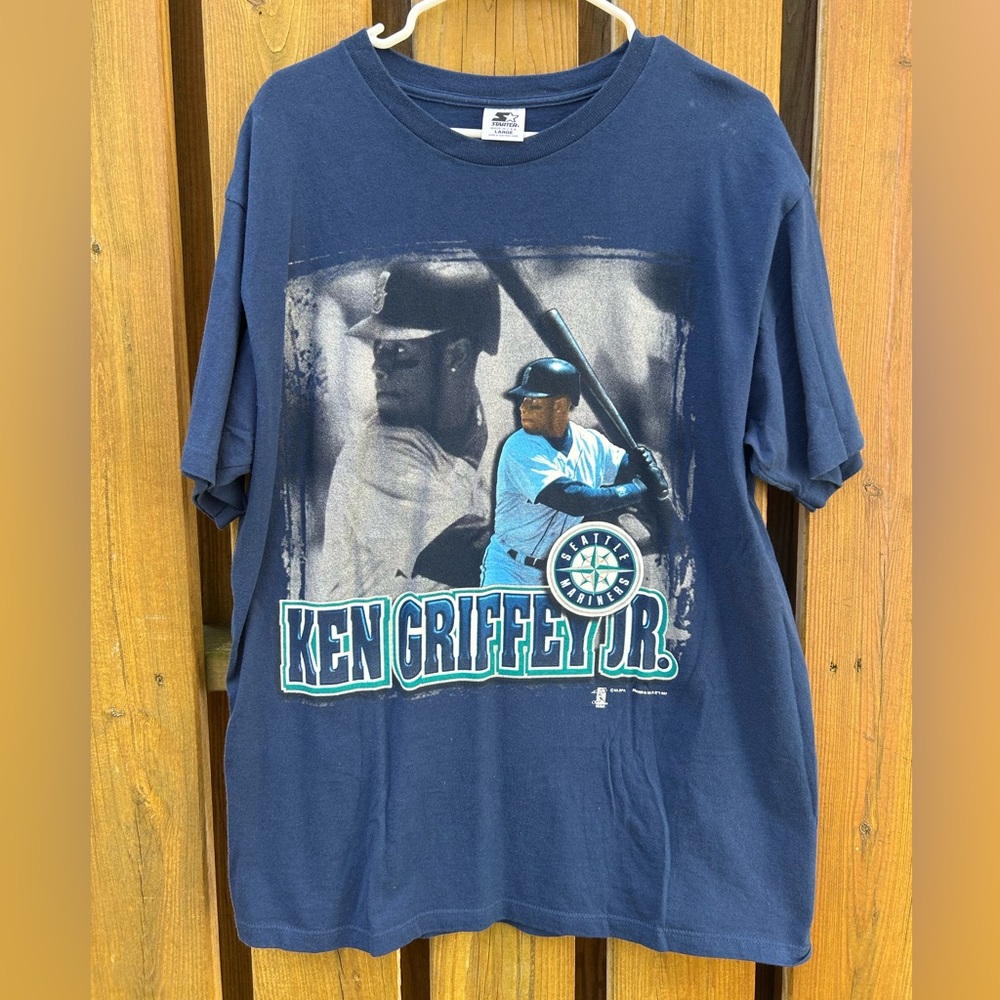 Ken Griffey Jr. Seattle Mariners Vintage 90s Starter MLB T-Shirt